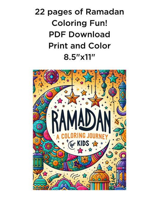 Ramadan Coloring Book Digital Download