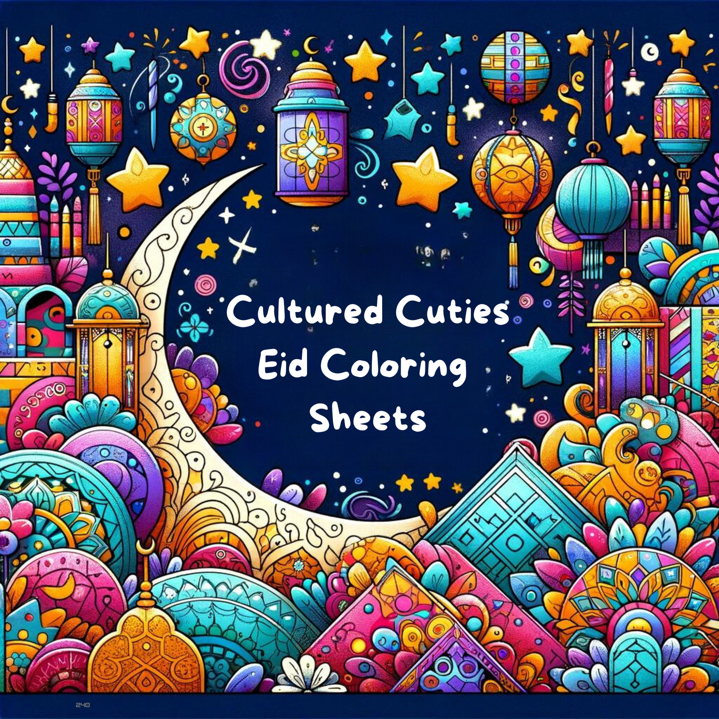 Eid Coloring Pages Digital Download