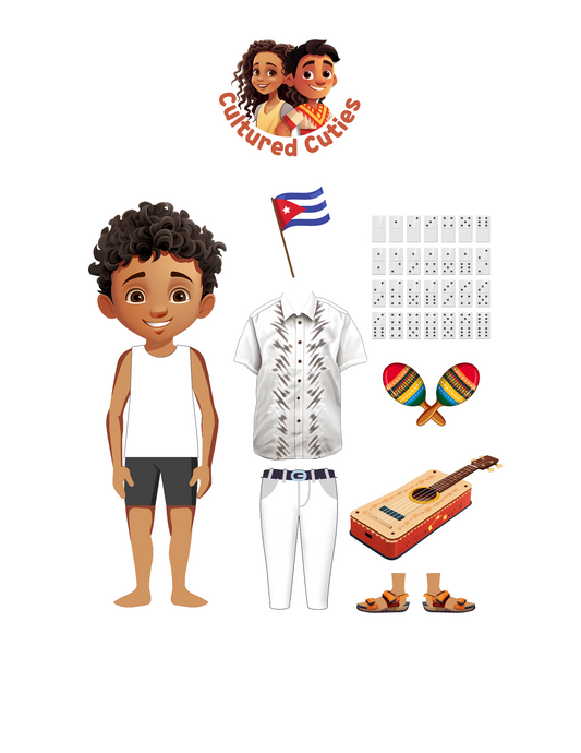 Pedro Cuban Magnetic Paper Boy Doll