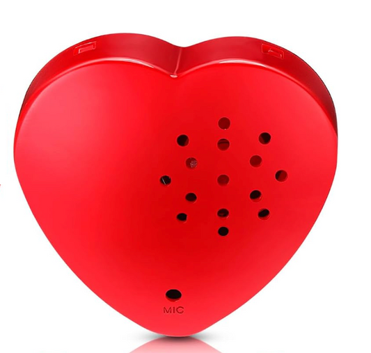 Heart-Shaped Message Recorder: A Keepsake of Love and Prayer